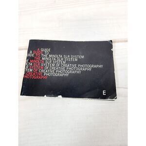 A Guide to the Minolta SLR System of Creative Photography - Brochure Booklet